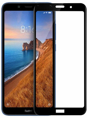 RidivishN Edge To Edge Tempered Glass for Redmi 7A(Pack of 1)