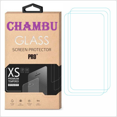 CHAMBU Edge To Edge Tempered Glass for Vivo Y93(Pack of 3)