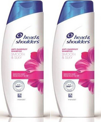 HEAD & SHOULDERS Anti-Dandruff Smooth & Silky Shampoo 360ml PACK OF 2(720 ml)