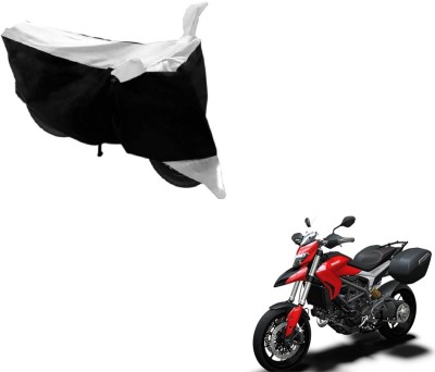 MOCKHE Two Wheeler Cover for Ducati(Hyperstrada, Black, White)