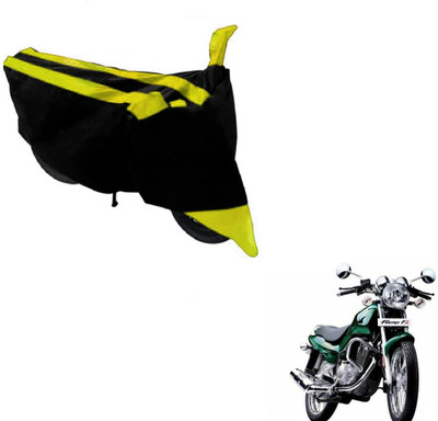Amanzo Two Wheeler Cover for TVS(Fiero F2, Black, Yellow)