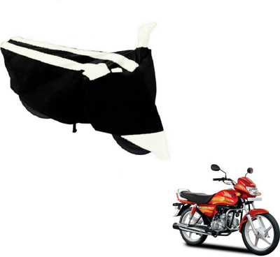 Flipkart SmartBuy Two Wheeler Cover for Hero(CD deluxe, Black, White)