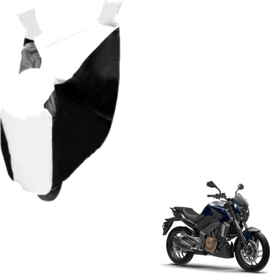 Auto Hub Two Wheeler Cover for Bajaj(Dominar, Black, White)
