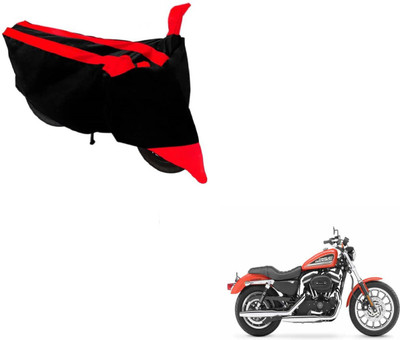 NIKS Two Wheeler Cover for Harley Davidson(XL 883, Black, Red)