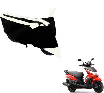 NIKS Two Wheeler Cover for Yamaha(Ray, Black, White)