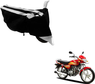 Flipkart SmartBuy Two Wheeler Cover for Hero(HF Deluxe, Black, Silver)