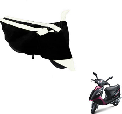 MOCKHE Two Wheeler Cover for TVS(Streek, Black, White)