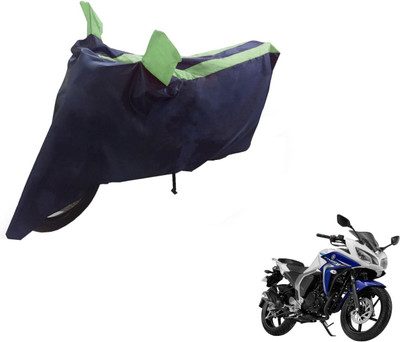 Auto Hub Two Wheeler Cover for Yamaha(Fazer, Black, Green)