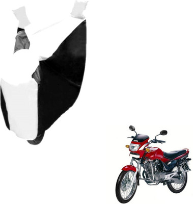 Auto Hub Two Wheeler Cover for Hero(Ambition, Black, White)