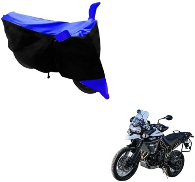 Flipkart SmartBuy Two Wheeler Cover for Triumph(Tiger 800 XCA, Black, Blue)