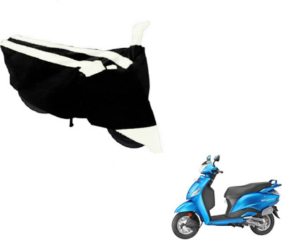 MOCKHE Two Wheeler Cover for Hero(Maestro, Black, White)