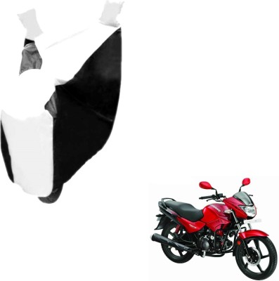 MOCKHE Two Wheeler Cover for Hero(Glamour FI, Black, White)