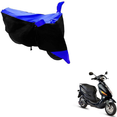 MOCKHE Two Wheeler Cover for Hero(Electric Cruz, Black, Blue)