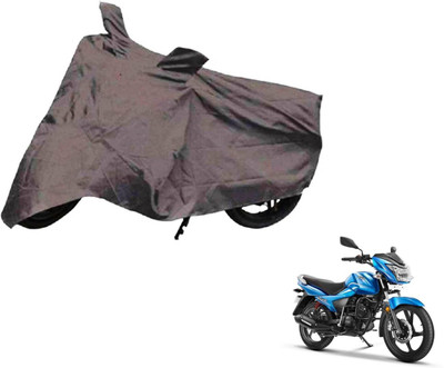 Auto Hub Two Wheeler Cover for TVS(Victor GLX, Grey)