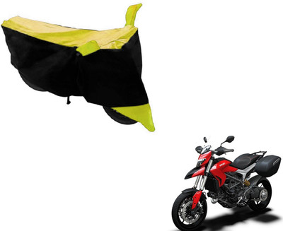MOCKHE Two Wheeler Cover for Ducati(Hyperstrada, Black, Yellow)