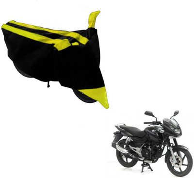 MOCKHE Two Wheeler Cover for Bajaj(Pulsar, Black, Yellow)