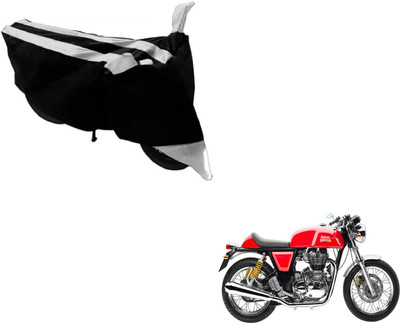 NIKS Two Wheeler Cover for Royal Enfield(Continental GT, Black, Silver)