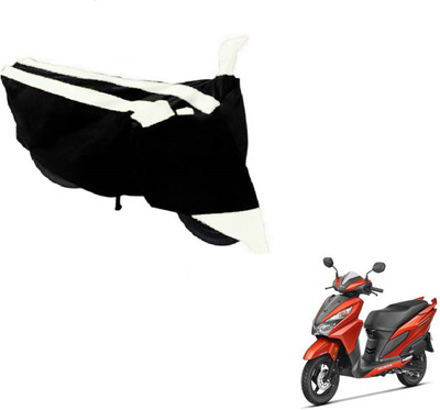 MOCKHE Two Wheeler Cover for Honda(Grazia, Black, White)