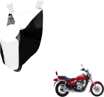 MOCKHE Two Wheeler Cover for Bajaj(Avenger 220 DTS-i, Black, White)