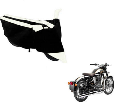 Amanzo Two Wheeler Cover for Royal Enfield(Classic Chrome, Black, White)