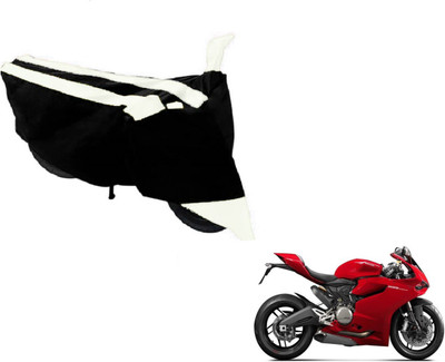 Flipkart SmartBuy Two Wheeler Cover for Ducati(899 Panigale, Black, White)