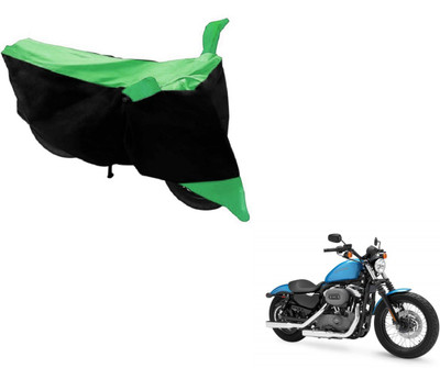 MOCKHE Two Wheeler Cover for Harley Davidson(XL 1200, Black, Green)