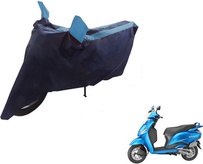 Auto Hub Two Wheeler Cover for Hero(Maestro, Black, Blue)