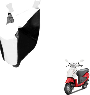 MOCKHE Two Wheeler Cover for Hero(Pleasure, Black, White)