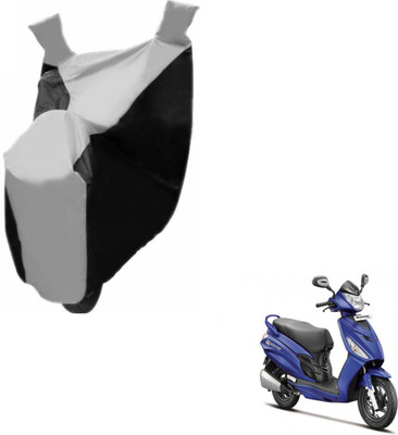Auto Hub Two Wheeler Cover for Hero(Maestro Edge, Black, Silver)