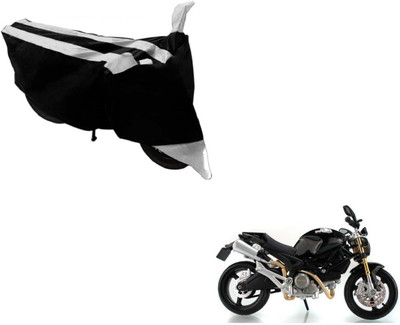Flipkart SmartBuy Two Wheeler Cover for Ducati(Monster 82, Black, Silver)