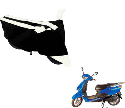Flipkart SmartBuy Two Wheeler Cover for Hero(E Scoot, Black, White)