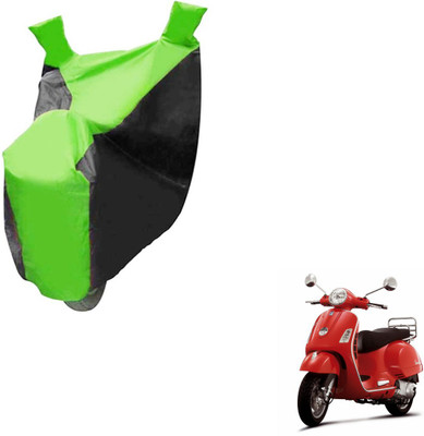 Auto Hub Two Wheeler Cover for Universal For Bike(Vespa LX, Black, Green)
