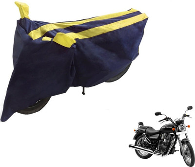 NIKS Two Wheeler Cover for Royal Enfield(Thunderbird 350, Black, Yellow)
