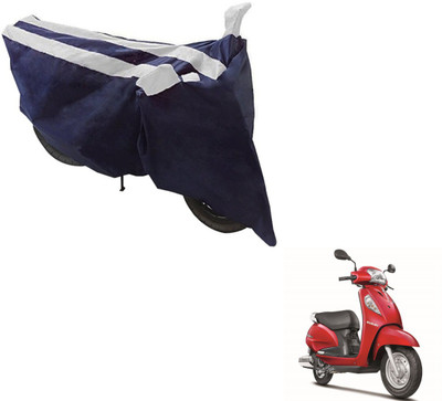 NIKS Two Wheeler Cover for Suzuki(Access SE, Black, Silver)