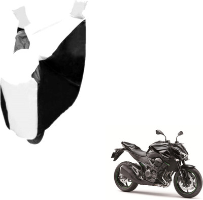 MOCKHE Two Wheeler Cover for Kawasaki(Z800, Black, White)