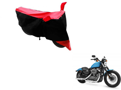 Flipkart SmartBuy Two Wheeler Cover for Harley Davidson(XL 1200, Black, Red)