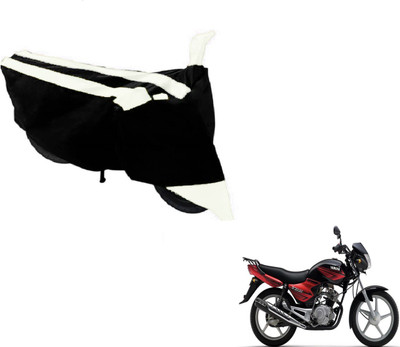 MOCKHE Two Wheeler Cover for Yamaha(YBR 125, Black, White)