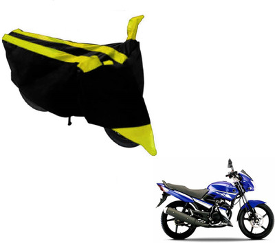 MOCKHE Two Wheeler Cover for Yamaha(Gladiator, Black, Yellow)