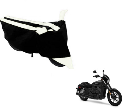 MOCKHE Two Wheeler Cover for Harley Davidson(Black, White)