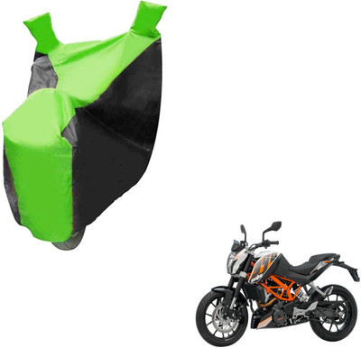 Auto Hub Two Wheeler Cover for KTM(Duke 390, Black, Green)