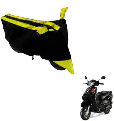 MOCKHE Two Wheeler Cover for Universal For Bike(Yo EXL, Black, Yellow)