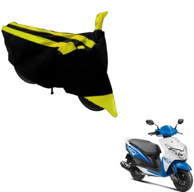NIKS Two Wheeler Cover for Honda(Deo, Black, Yellow)