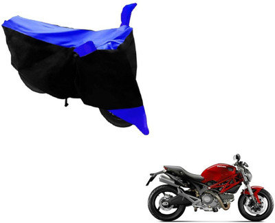 Flipkart SmartBuy Two Wheeler Cover for Ducati(Monster 795, Black, Blue)