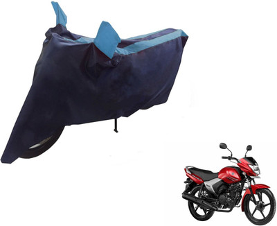 Auto Hub Two Wheeler Cover for Yamaha(Saluto, Black, Blue)