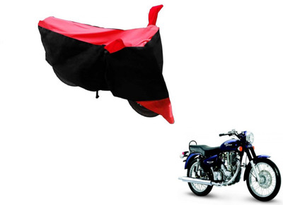 Amanzo Two Wheeler Cover for Royal Enfield(Black, Red)