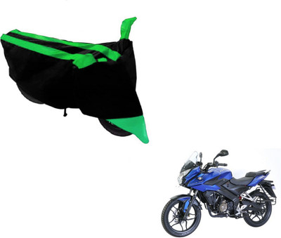 Amanzo Two Wheeler Cover for Bajaj(Pulsar AS 150, Black, Green)