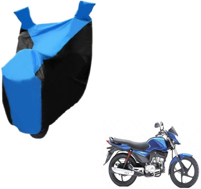 Auto Hub Two Wheeler Cover for Mahindra(Stallio, Black, Blue)