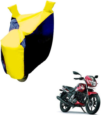 NIKS Two Wheeler Cover for TVS(Flame SR125, Black, Yellow)