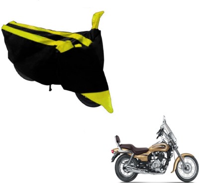 MOCKHE Two Wheeler Cover for Bajaj(Avenger 220 Cruise, Black, Yellow)