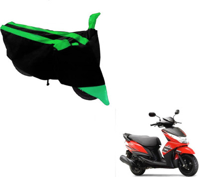 NIKS Two Wheeler Cover for Yamaha(Ray, Black, Green)